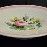 Late 19th century Paris porcelain soup plate with heel