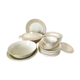 Porcelain plate service x 10 people