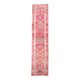 3x12 Vintage Pink & Red Turkish Runner Rug, Super Soft Rug, 86x378Cm