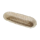 Beige wicker bread basket