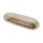 Beige wicker bread basket