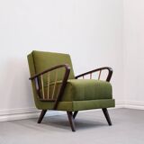 Vintage Lounger Chair in Grass Green, 1950s
