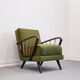 Vintage Lounger Chair in Grass Green, 1950s