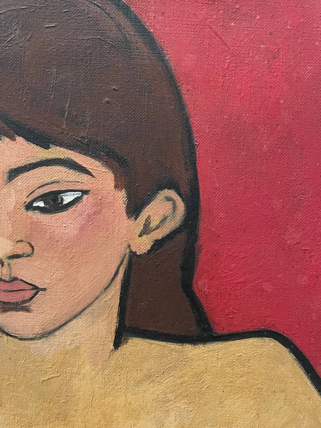 Female nude painting