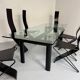 Le Corbusier Cassina LC6 vintage glass dining table