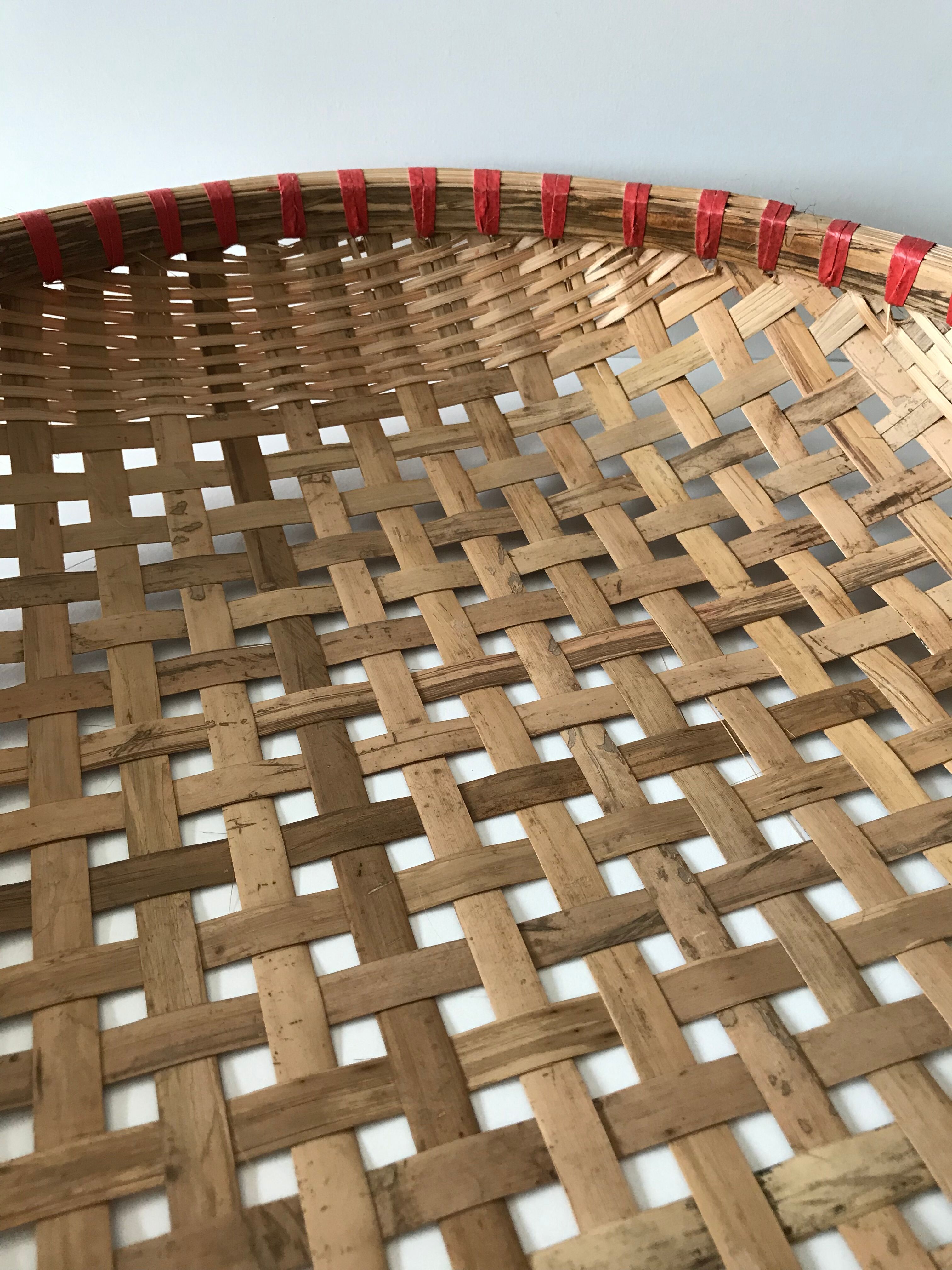 Large round Bohemian hamper