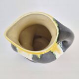 VASE SHAPED PITCHER VINTAGE 1950 CERAMIC SAINTE-RADEGONDE TOURAINE 50S 1950S