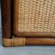 Small vintage rattan cube furniture