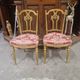Chaises doré