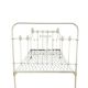 Vintage French cast iron bed: headboard and footboard frame