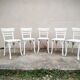 Series of 5 Baumann bistro chairs
