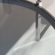 Table basse, chrome et verre fumé, 1970