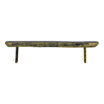 Rustic pine bench, 1960s