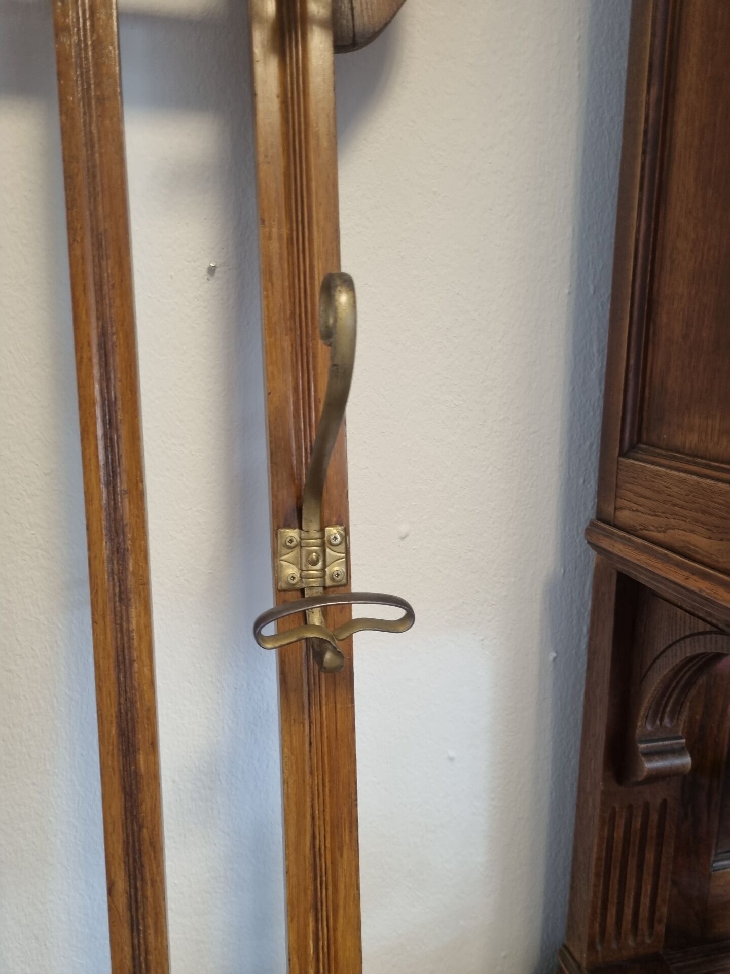 Old vintage coat rack wardrobe