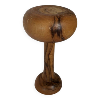 Turned wood hat holder, boxwood