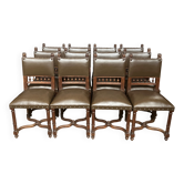 Set of 12 Renaissance style chairs.