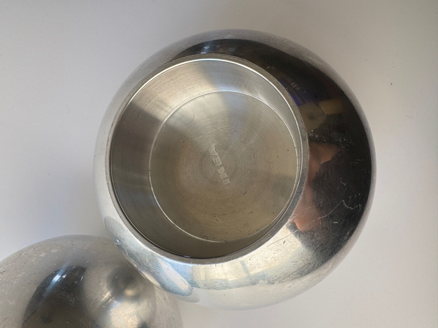 Pair of XL Vintage IKEA Nässjö candle holder designed by Ehlén Johanss