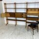 Mid-Century Scandinavian Teak Wall Unit, 1950s