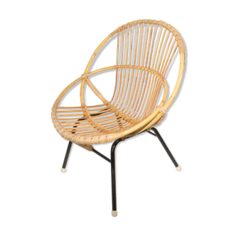 Rohe Noordwolde chair in 1960s rattan