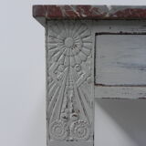 Art Deco table with 2 drawers and mirror, side table