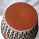 Ochre ceramic vase