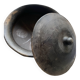 Black ceramic plate or fired in oxygen reduction.
