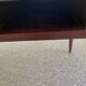 Vintage Scandinavian desk 1950 black top school style mid-century