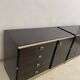Pair of chests of drawers abbondinterni mahogany almost black.