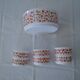 Saladier - t 6 cups scania orange flowers vintage arcopal