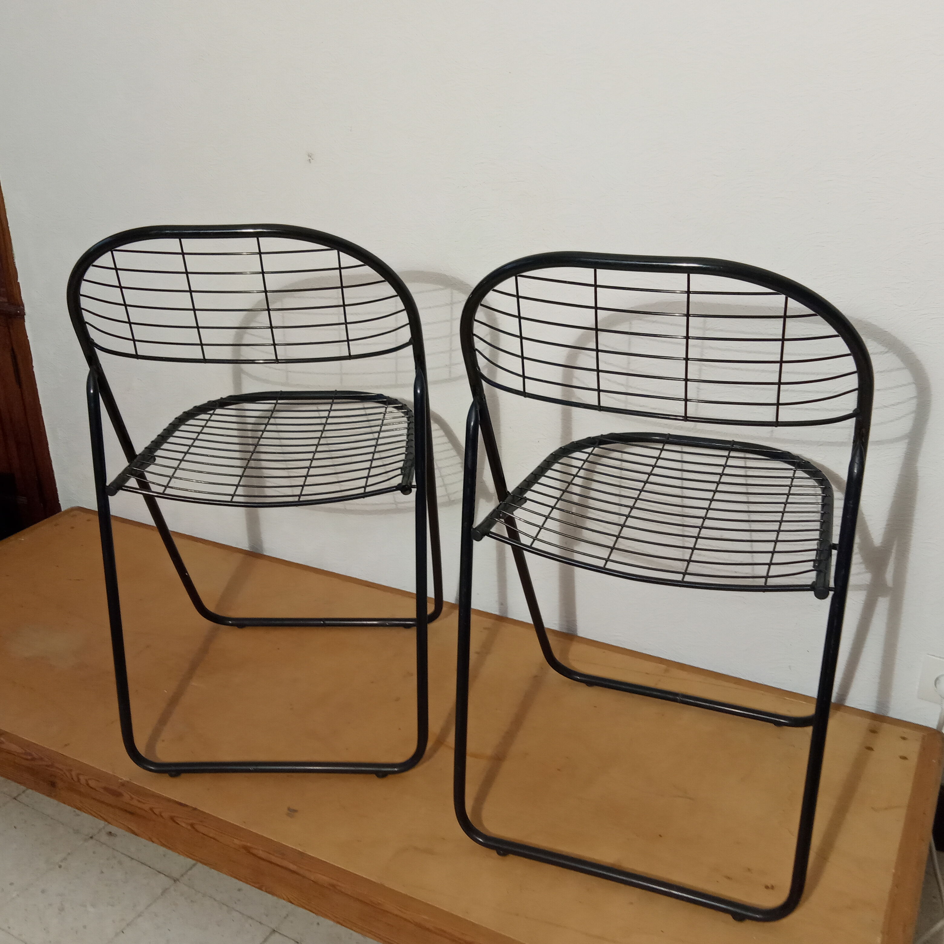 Pair of folding chairs Åland by Niels Gammelgaard for Ikea 1978