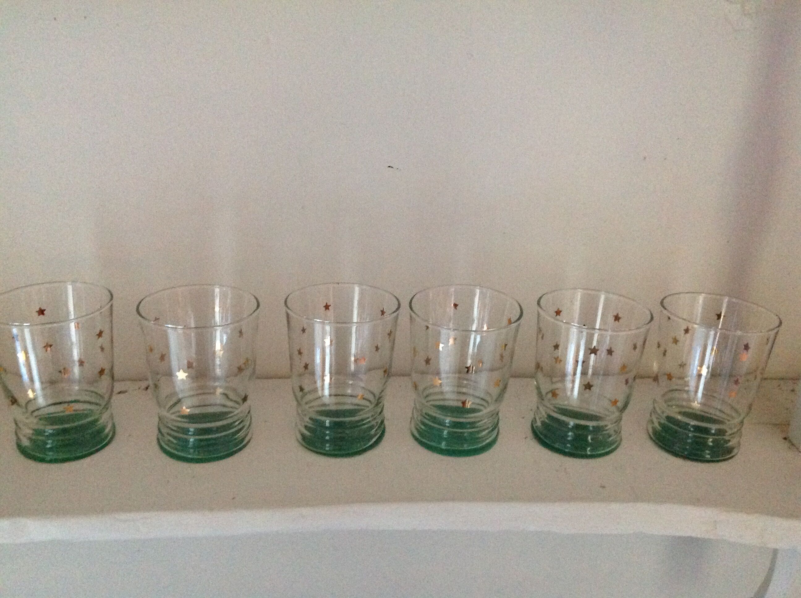 Set of 6 vintage glasses