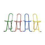 Dafne folding chair (colorful set) designed by Gastone Rinaldi