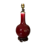 Vintage enamelled porcelain lamp