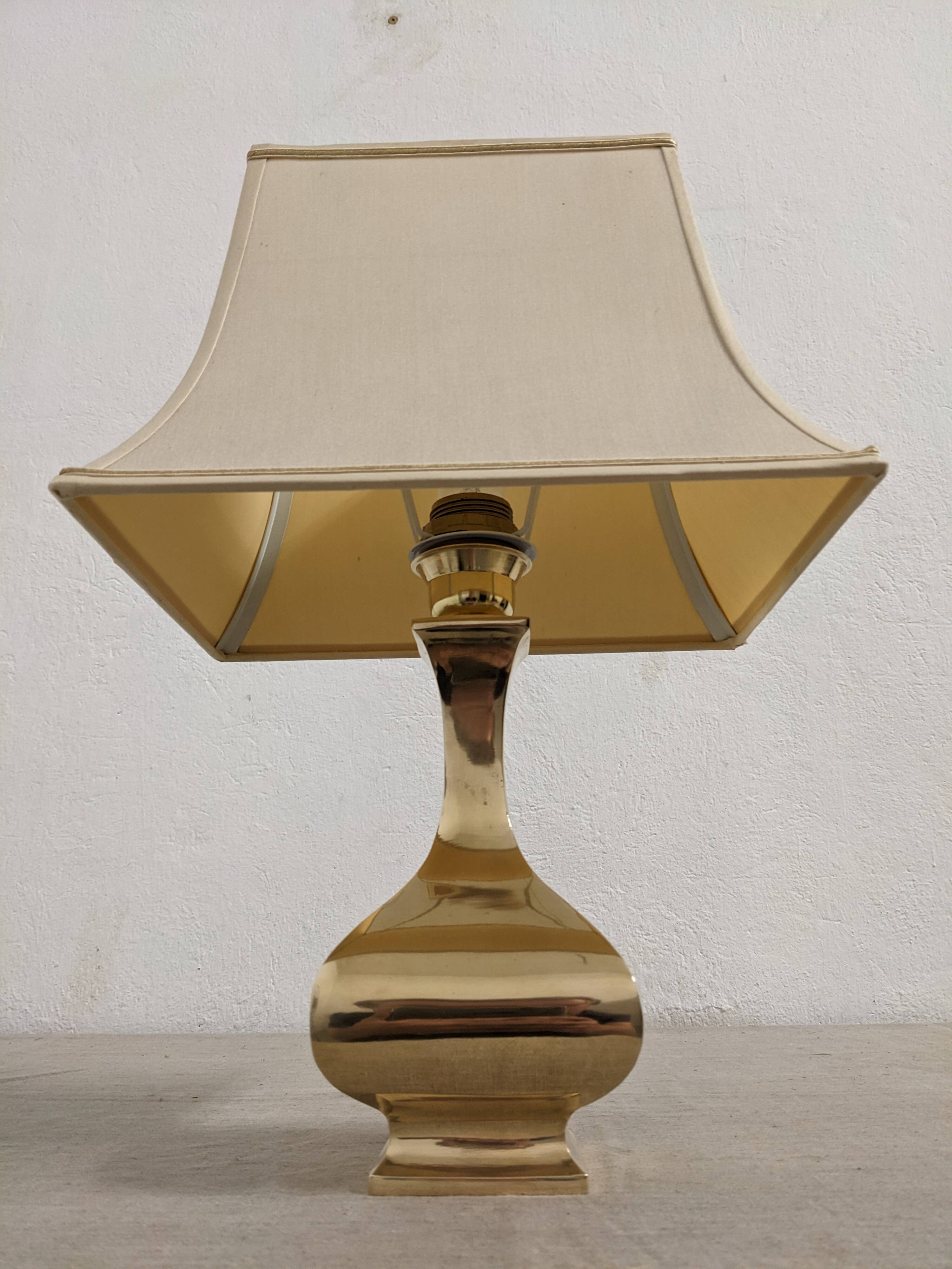 Solid brass lamp Aran model design Ciangiacomo, Italy circa 1970