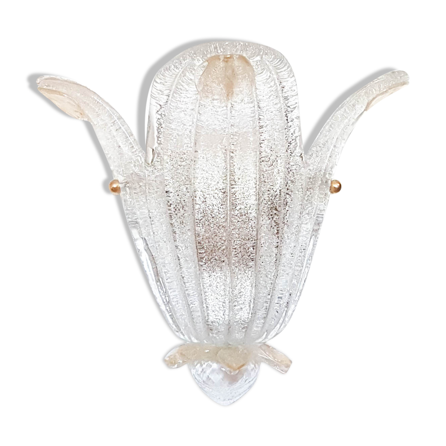 Applique Murano feuilles fleur