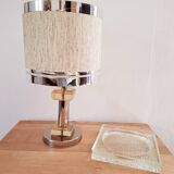 Lampes en lucite et métal chromé 70's