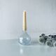 Blown crystal candle holder