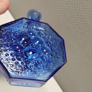 Blue glass vase from Riihimäen Lasi Finland, by Nanny Still.