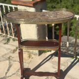 Louis XVI style mahogany kidney table