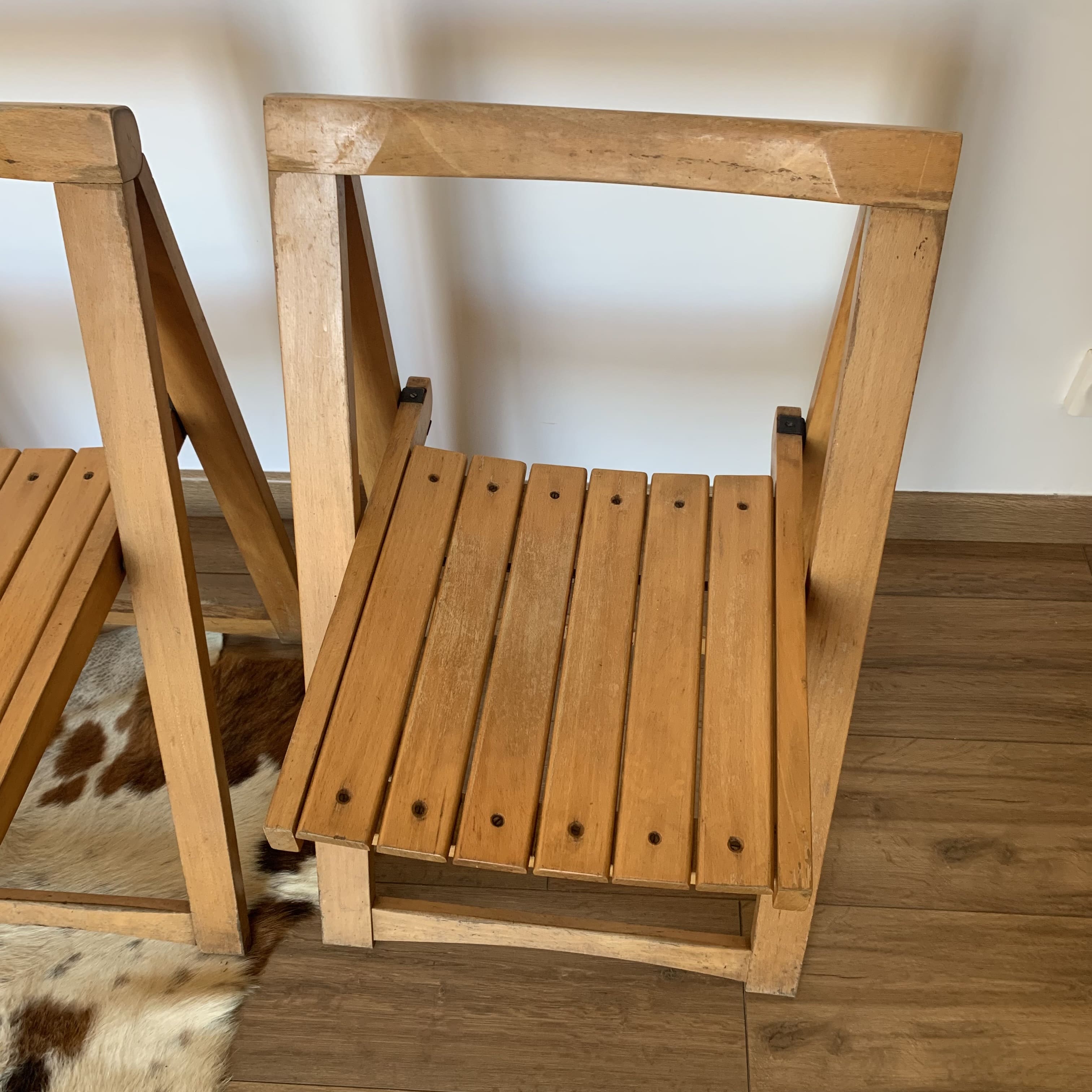 Suite de 4 chaises pliantes