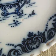 Ancienne assiette décorative en faïence Hollande XVIIIe
