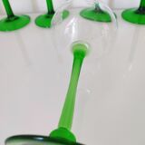 Set of 8 Glasses of La Rochère Crystal Wine and Glass