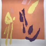 Pierre pallut, colors, circa 1973. original lithograph signed in pencil