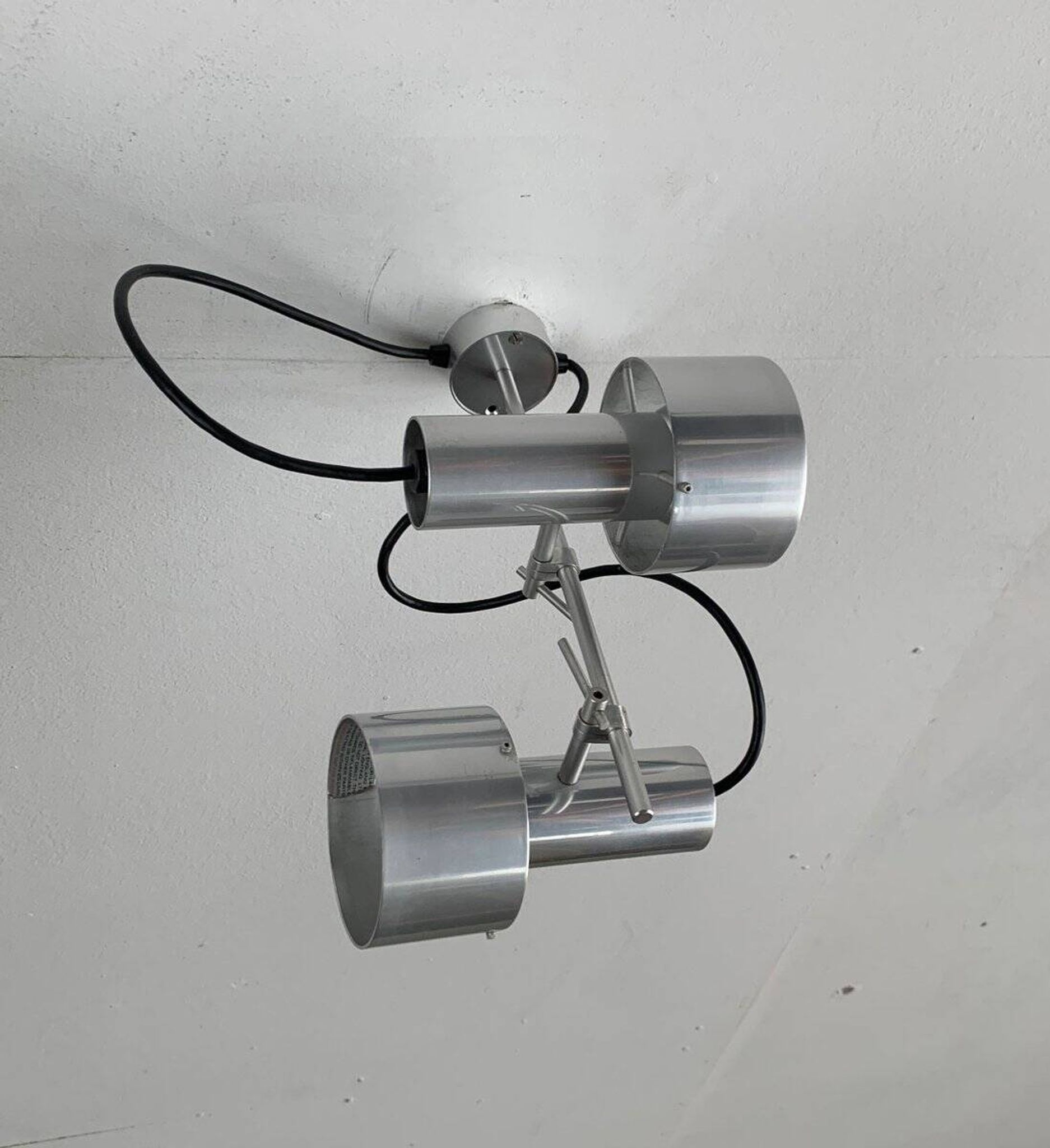 Mid-century minimalist double chandeliers FA2 by Peter Nelson for Architectural Lighting Company, England, 1960s, set of 2.