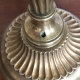 Pair of golden brass candlesticks