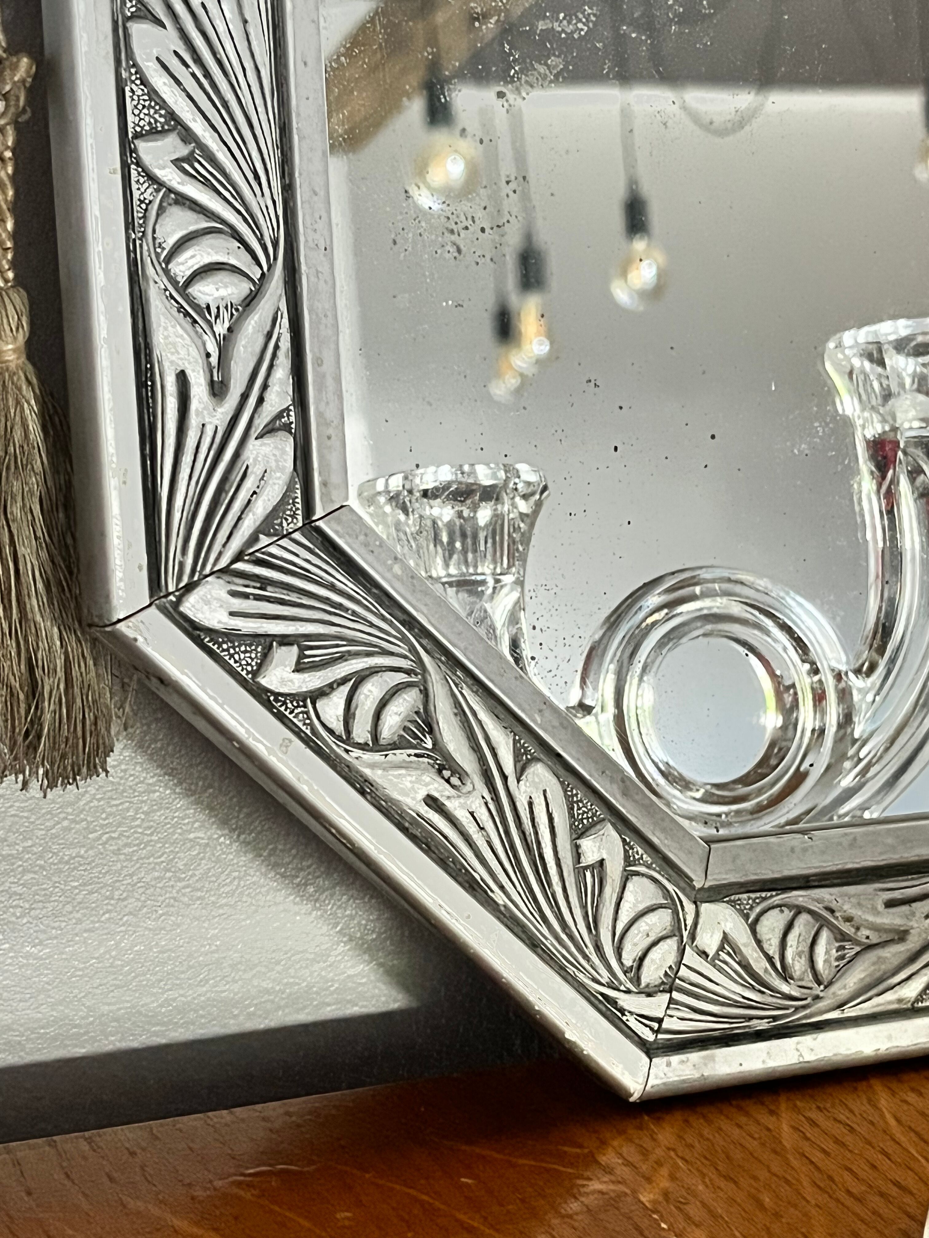 Art deco mirror 49x38cm