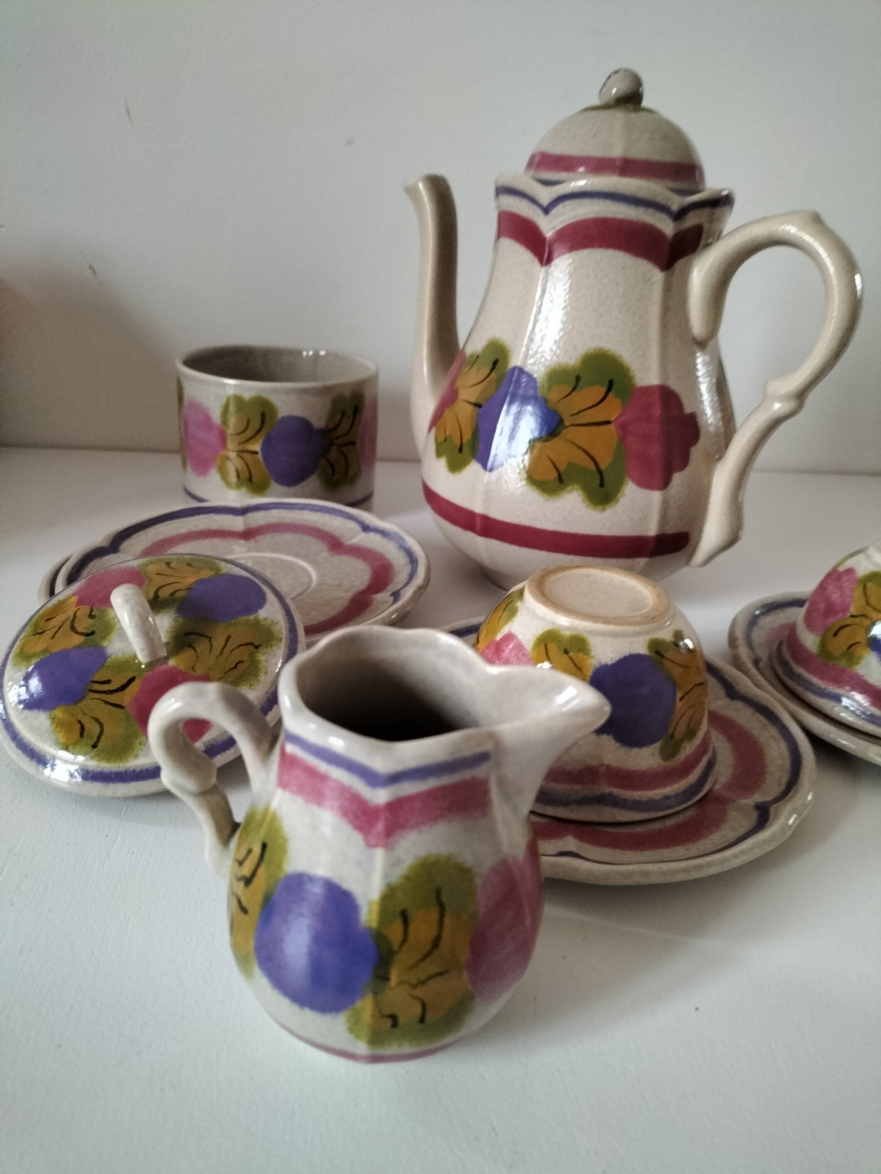 Ninon Coffee Service from Pornic Earthenware