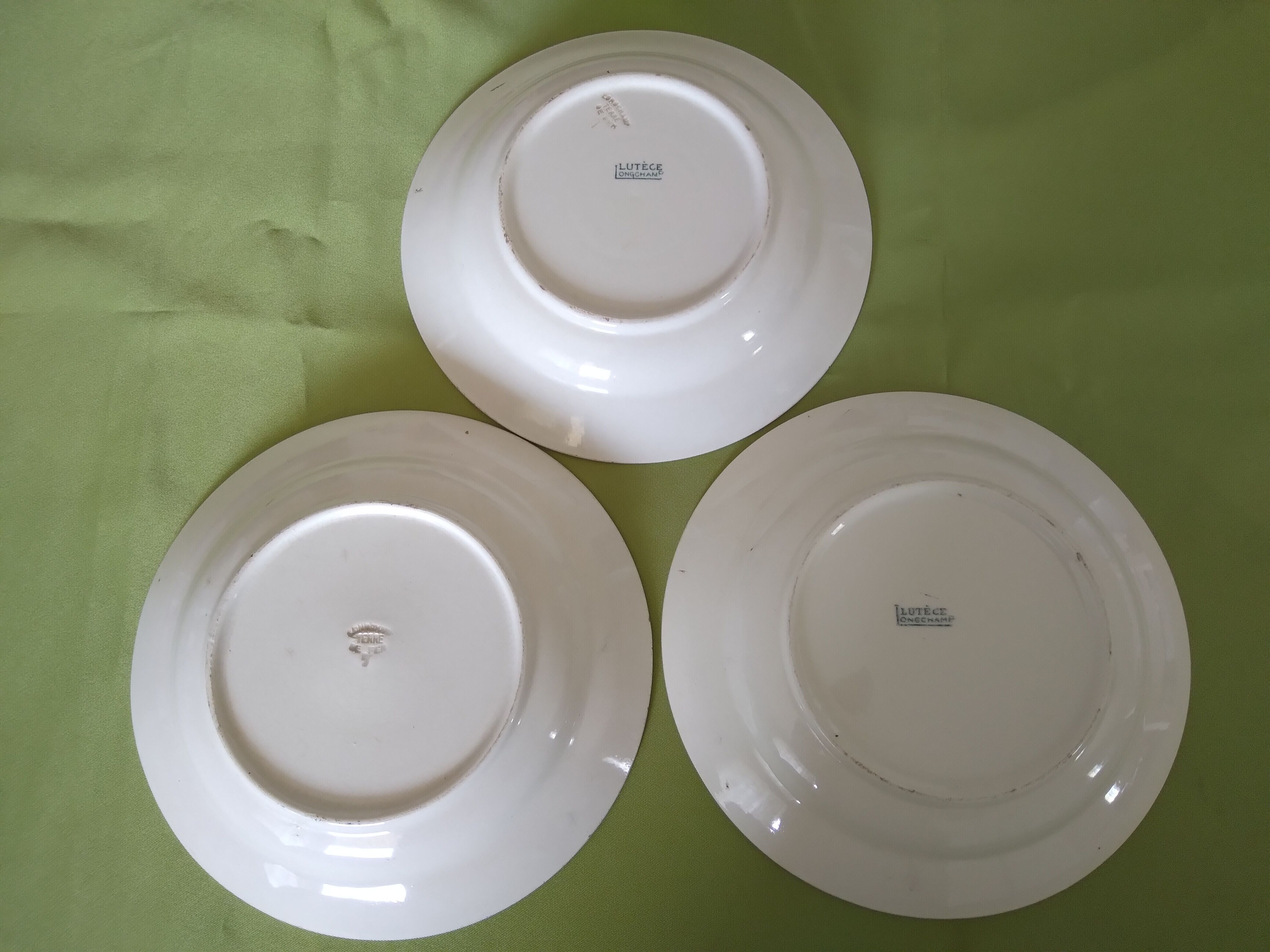 Hollow plates Lutece Longchamp