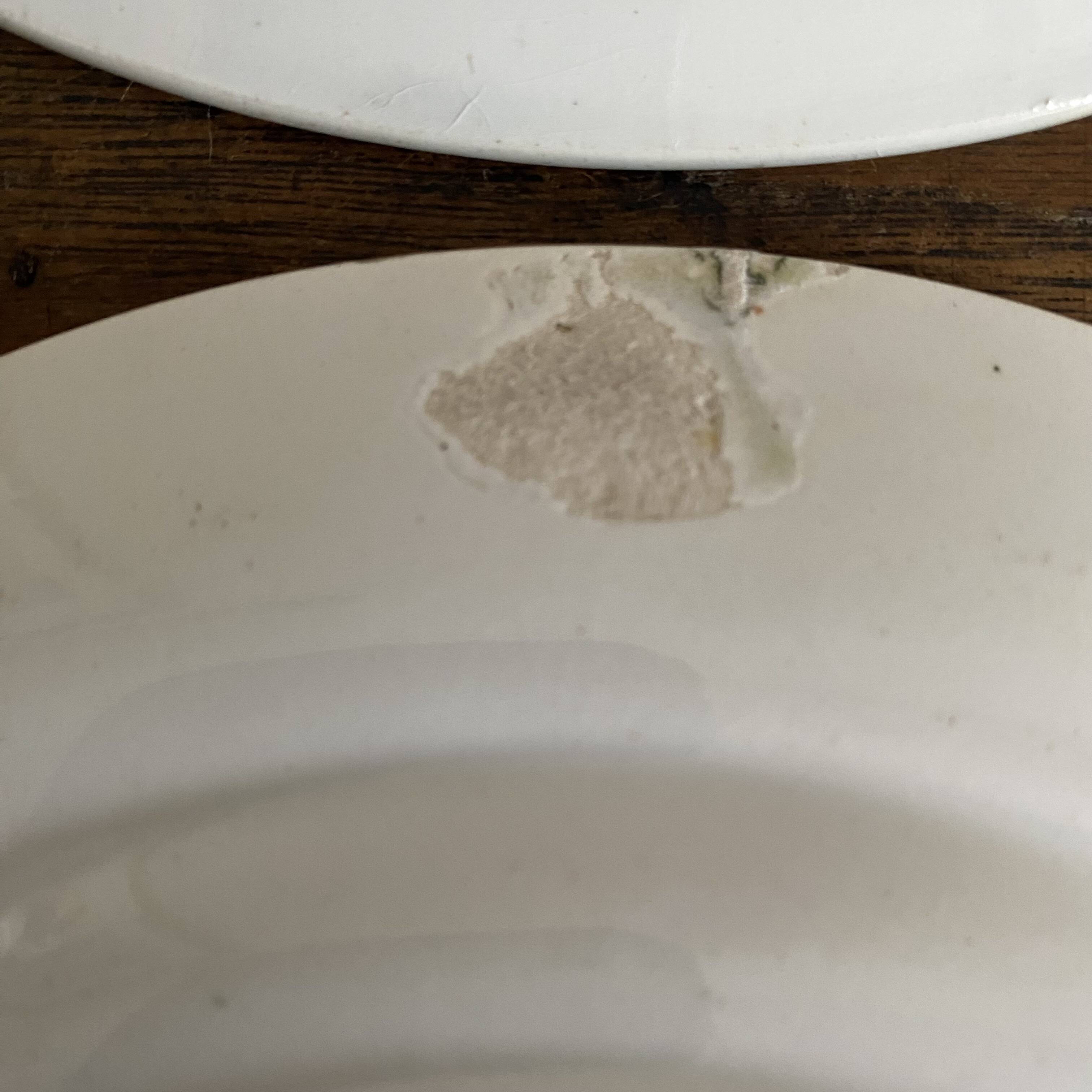 Iron earth dessert plates Moulins des loups Violetta