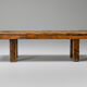 Rustic modern oak coffee table wabi sabi zen - 1960's
